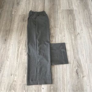 ❤️3X20 WOMEN Wide-Leg Chevron Fabric Drawstring Dress Trousers | S 26-27